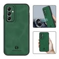 thumbnail image 1 of Feishell Support Wireless Charging Case for Samsung A35,Vintage Classic PU Leather Luxury Business Cover,Soft Non-Slip Grip Anti-Scratch Shockproof Case for Samsung Galaxy A35,Darkgreen, 1 of 8