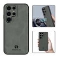 thumbnail image 1 of Feishell Support Wireless Charging Case for Samsung S23 Ultra, Vintage Classic PU Leather Luxury Business Cover,Soft Non-Slip Grip Anti-Scratch Shockproof Case for Samsung Galaxy S23 Ultra, Gray, 1 of 8