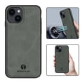 thumbnail image 1 of Feishell Support Wireless Charging Case for iPhone 13,Vintage Classic PU Leather Luxury Business Cover,Soft Non-Slip Grip Anti-Scratch Shockproof Case For iPhone 13, Gray, 1 of 8