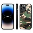 thumbnail image 1 of Feishell Supports Wireless Charging Case for iPhone 12 Pro Max,Luxury Camouflage Pattern Military Grade Camera Lens Protective PU+PC+TPU Shockproof Slim Back Cover.For iPhone 12 Pro Max,Green, 1 of 12