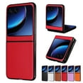 thumbnail image 1 of Feishell Ultra Thin Case Compatible with Motorola Razr 40 Ultra 2023,Durable PU Leather Hard PC Shell Shockproof Scratch Resistant Slim Lightweight Phone Case,Red, 1 of 14