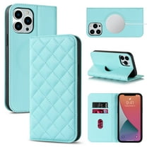 Feishell Wallet Case Designed for iPhone 12 Pro Max (6.7 inch),Compatible with MagSafe Charger,Stylish PU Leather Magnetic Closure Folio RFID Blocking Protection Card Slots Flip Kickstand Phone C,Blue