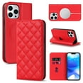 thumbnail image 1 of Feishell Wallet Case Designed for iPhone 13 Pro Max (6.7 inch),Compatible with MagSafe Charger,Stylish PU Leather Magnetic Closure Folio RFID Blocking Protection Card Slots Flip Kickstand Phone Ca,Red, 1 of 10