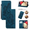 thumbnail image 1 of Feishell Wallet Case For Samsung A14 5G, Magnetic Folio Card Slots Holder Kickstand Premium PU Leather Butterfly Patterned Embossed with Wrist Strap Cover For Samsung Galaxy A14 5G,Blue, 1 of 13