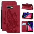 thumbnail image 1 of Feishell Wallet Case For iPhone 7 / 8/ SE 2020, Magnetic Folio Card Slots Holder Kickstand Premium PU Leather Butterfly Patterned Embossed with Wrist Strap Cover For iPhone 7 / 8/ SE 2020, Red, 1 of 13