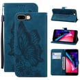thumbnail image 1 of Feishell Wallet Case For iPhone 7 / 8/ SE 2020, Magnetic Folio Card Slots Holder Kickstand Premium PU Leather Butterfly Patterned Embossed with Wrist Strap Cover For iPhone 7 / 8/ SE 2020,Blue, 1 of 13