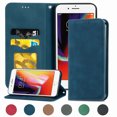 thumbnail image 1 of Feishell Wallet Case For iPhone 7 Plus/8 Plus, Magnetic Folio Card Slots Holder Kickstand Premium PU Leather TPU Shockproof Interior Protective Case [RFID Blocking] For iPhone 7 Plus/8 Plus,Blue, 1 of 10