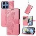 thumbnail image 1 of Feishell Wallet Case for Moto G Stylus 5G (2025) with Hand Strap,Butterfly & Flower Embossed PU Leather TPU Inner Shell Magnetic Flip Stand Card Slots Shockproof Protective Phone Cover,Pink, 1 of 12