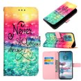 thumbnail image 1 of Feishell Wallet Case for Motorola Moto G Stylus 5G (2023),Shockproof Colorful Painted Pattern PU Leather Magnetic Clasp Flip Kickstand ID Credit Card Slots Slim Phone Case Cover,Never Stop Dreaming, 1 of 6