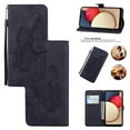 thumbnail image 1 of Feishell Wallet Case For Samsung A03S, Magnetic Folio Card Slots Holder Kickstand Premium PU Leather Butterfly Patterned Embossed with Wrist Strap Cover For Samsung Galaxy A03S, Black, 1 of 13