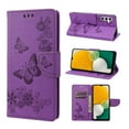 thumbnail image 1 of Feishell Wallet Case for Samsung Galaxy A14 5G,Retro PU Leather Butterfly Embossed Pattern Full Protection Anti-Scratch Magnetic Clasp Flip Holder Card Slots & Cash Pocket Phone Cover,Purple, 1 of 6