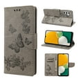 thumbnail image 1 of Feishell Wallet Case for Samsung Galaxy A14 5G,Retro PU Leather Butterfly Embossed Pattern Full Protection Anti-Scratch Magnetic Clasp Flip Holder Card Slots & Cash Pocket Phone Cover,Gray, 1 of 6