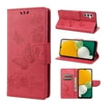 thumbnail image 1 of Feishell Wallet Case for Samsung Galaxy A14 5G,Retro PU Leather Butterfly Embossed Pattern Full Protection Anti-Scratch Magnetic Clasp Flip Holder Card Slots & Cash Pocket Phone Cover,Rose, 1 of 6