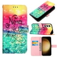 thumbnail image 1 of Feishell Wallet Case for Samsung Galaxy A15,Shockproof Colorful Painted Pattern PU Leather Magnetic Clasp Flip Kickstand ID Credit Card Slots Slim Fit Phone Case Cover,Never Stop Dreaming, 1 of 6