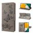 thumbnail image 1 of Feishell Wallet Case for Samsung Galaxy A54 5G,Retro PU Leather Butterfly Embossed Pattern Full Protection Anti-Scratch Magnetic Clasp Flip Holder Card Slots & Cash Pocket Phone Cover,Gray, 1 of 6