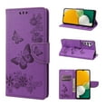 thumbnail image 1 of Feishell Wallet Case for Samsung Galaxy A54 5G,Retro PU Leather Butterfly Embossed Pattern Full Protection Anti-Scratch Magnetic Clasp Flip Holder Card Slots & Cash Pocket Phone Cover,Purple, 1 of 6