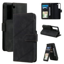 Feishell Wallet Case for Samsung Galaxy S22 5G 6.6 inch,Premium PU Leather Full Protection Cover with 9 Card Slots & Wrist Strap,Shockproof Magnetic Clasp Folio Flip Kickstand Phone Cover,Black