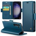 thumbnail image 1 of Feishell Wallet Case for Samsung Galaxy S22, RFID Blocking Magnetic Clasp Shockproof Cover, Premium PU Leather Flip Case with Credit Card Slots Holder Kickstand for Galaxy S22,Blue, 1 of 10