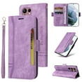 thumbnail image 1 of Feishell Wallet Case for Samsung Galaxy S23 Ultra 5G,Magnetic Protect PU Leather Flip Case Card Holders RFID Blocking Kickstand Protection with Strap Case for Samsung Galaxy S23 Ultra, Purple, 1 of 6