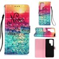 thumbnail image 1 of Feishell Wallet Case for Samsung Galaxy S23 Ultra,Shockproof Colorful Painted Pattern PU Leather Magnetic Clasp Flip Kickstand ID Credit Card Slots Slim Fit Phone Case Cover,Never Stop Dreaming, 1 of 7