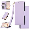 thumbnail image 1 of Feishell Wallet Case for Samsung Galaxy S25 Edge, Premium PU Leather Magnetic Closure Flip Kickstand Folio Case with RFID Blocking Credit Card Slots Shockproof Phone Cover with Wrist Strap,Purple, 1 of 8