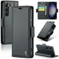 thumbnail image 1 of Feishell Wallet Case for Samsung Galaxy S25, RFID Blocking Magnetic Clasp Shockproof Cover, Premium PU Leather Flip Case with Credit Card Slots Holder Kickstand for Galaxy S25, Black, 1 of 8