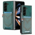 thumbnail image 1 of Feishell Wallet Case for Samsung Galaxy Z Fold 6 with Card Holder, Vintage Classic PU Leather Slim Back Cover, TPU Shockproof Lens Protection Case for Samsung Galaxy Z Fold 6, Green, 1 of 7