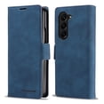 thumbnail image 1 of Feishell Wallet Case for Samsung Galaxy Z Fold 6,Shockproof Anti-Scratch Premium PU Leather Magnetic Clasp Flip Kickstand ID Credit Card Slots Slim Phone Case for Women Men,Blue, 1 of 8