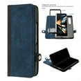 thumbnail image 1 of Feishell Wallet Case for Samsung Galaxy Z Fold3 (7.6 Inch) Premium Classic PU Leather Flip Folio Case, Magnetic Clasp Rugged PC Shockproof Protective Cover with Cute Card Slots Case,Blue, 1 of 4