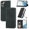 thumbnail image 1 of Feishell Wallet Case For Samsung S21 FE, Magnetic Folio Card Slots Holder Kickstand Premium PU Leather TPU Shockproof Interior Protective Case [RFID Blocking] for Samsung Galaxy S21 FE, Black, 1 of 10