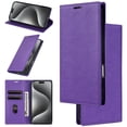 thumbnail image 1 of Feishell Wallet Case for iPhone 13 Mini, Premium PU Leather Magnetic Flip Kickstand Book Folio Full Body Case with RFID Blocking Credit Card Slots Shockproof Protective Phone Case,Purple, 1 of 10