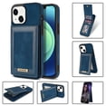 thumbnail image 1 of Feishell Wallet Case for iPhone 14, [RFID Blocking] Credit Card Holder Back Magnetic Buckle Luxury Premium PU Leather Purse Flip Kickstand Shockproof Cover For iPhone 14, blue, 1 of 8