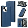 thumbnail image 1 of Feishell Wallet Case for iPhone 15, Premium PU Leather Magnetic Flip Kickstand Book Folio Full Body Case with RFID Blocking Credit Card Slots Shockproof Protective Phone Case,Blue, 1 of 9