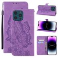 thumbnail image 1 of Feishell Wallet Case For iPhone 15 Pro Max, Magnetic Folio Card Slots Holder Kickstand Premium PU Leather Butterfly Patterned Embossed with Wrist Strap Cover For iPhone 15 Pro Max, Purple, 1 of 13