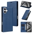 thumbnail image 1 of Feishell Wallet Case for iPhone 16 Plus, Premium PU Leather Magnetic Flip Kickstand Book Folio Full Body Case with RFID Blocking Credit Card Slots Shockproof Protective Phone Case,Blue, 1 of 6