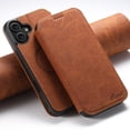 thumbnail image 1 of Feishell Wallet Case for iPhone 16 Pro,Compatible with MagSafe Wireless Charging,Retro PU Leather Magnetic Closure Folio Flip Stand Credit Card Slots Shockproof Slim Phone Case,Khaki, 1 of 7