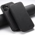 thumbnail image 1 of Feishell Wallet Case for iPhone 16 Pro,Compatible with MagSafe Wireless Charging,Retro PU Leather Magnetic Closure Folio Flip Stand Credit Card Slots Shockproof Slim Phone Case,Black, 1 of 7