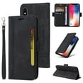 thumbnail image 1 of Feishell Wallet Case for iPhone XS Max, Magnetic Protect PU Leather Flip Case Card Holders RFID Blocking Kickstand Protection with Strap Case for iPhone XS Max, Black, 1 of 15