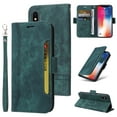 thumbnail image 1 of Feishell Wallet Case for iPhone XS Max, Magnetic Protect PU Leather Flip Case Card Holders RFID Blocking Kickstand Protection with Strap Case for iPhone XS Max, Green, 1 of 15