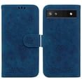 thumbnail image 1 of Feishell Wallet Phone Case for Google Pixel 6a,for Women Men,Butterfly & Rose Embossed PU Leather Magnetic Clasp Flip Stand Card Slots Shockproof Ultra Thin Protective Cover,Blue, 1 of 7