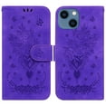 thumbnail image 1 of Feishell Wallet Phone Case for iPhone 14 Plus,for Women Men,Butterfly & Rose Embossed PU Leather Magnetic Clasp Flip Stand Card Slots Shockproof Ultra Thin Protective Cover,Purple, 1 of 8