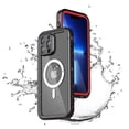 thumbnail image 1 of Feishell Waterproof Case for Apple iPhone 13 Pro,Built in Magnets for MagSafe Charger,Shockproof Full Body Protection Dustproof Snowproof Heavy Duty Rugged Magnetic Phone Cover,Red, 1 of 13