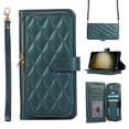 thumbnail image 1 of Feishell Zipper Wallet Case for iPhone 15 Pro Max 6.7", PU Leather Card Holder Crossbody Case with Chain Strap / Wrist Strap for Women Girls, Shockproof Full Body Protection Stand Cover, Darkgreen, 1 of 9
