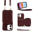 thumbnail image 1 of Feishell for iPhone 11 Crossbody Wallet Case with Detachable Shoulder Strap+Wrist Strap,Durable PU Leather RFID Blocking Back Zipper Pocket Credit Card Holder Kickstand Phone Case,Winered, 1 of 10