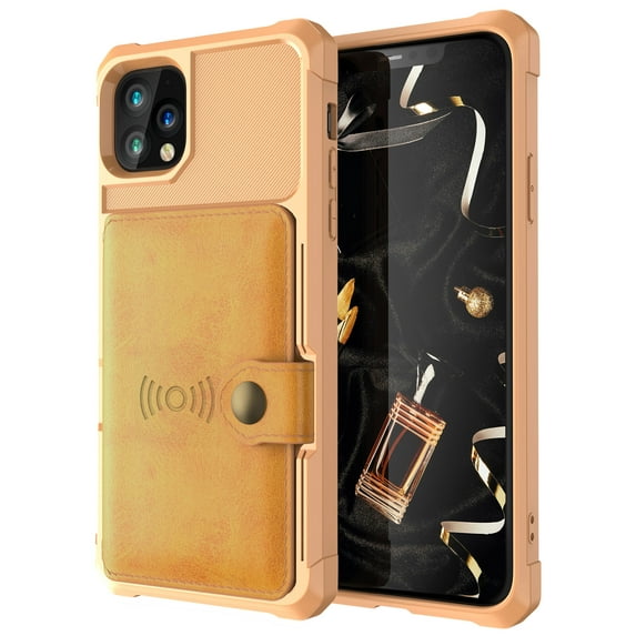 Feishell for iPhone 11 Pro Wallet Case, with ID&Credit Card Holder Slots Pockets Wallet Back Cover Stand Flip Folio Leather Magnetic Absorption Cover For Apple iPhone 11 Pro 5.8", Brown