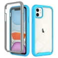 thumbnail image 1 of Feishell iPhone 12 Mini Case Built-in Screen Protector Clear Rugged 360 Full Body Protective Shockproof Hard Back Soft TPU Defender Dual Layer Heavy Duty Bumper Anti-Scratch Cover Case, Blue, 1 of 6