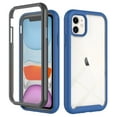 thumbnail image 1 of Feishell iPhone 12 Mini Case Built-in Screen Protector Clear Rugged 360 Full Body Protective Shockproof Hard Back Soft TPU Defender Dual Layer Heavy Duty Bumper Anti-Scratch Cover Case, Darkblue, 1 of 6