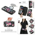 thumbnail image 1 of Feishell for iPhone 12 Pro Max Crossbody Wallet Detachable Case,Support Magsafe Charging,Flower Pattern PU Leather RFID Blocking Multi Card Slots Zipper Phone Case with Shoulder & Hand Strap,Black, 1 of 13