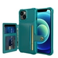 thumbnail image 1 of Feishell for iPhone 13 Mini Wallet Case, with ID&Credit Card Holder Slots Pockets Wallet Back Cover Stand Flip Folio Leather Magnetic Absorption Cover For Apple iPhone 13 Mini 5.4", Green, 1 of 7