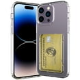 thumbnail image 1 of Feishell for iPhone 13 Pro Wallet Case, with ID & Credit Card Holder Slots Pockets Back Cover [Slim & Protection] Anti-Yellowing Flexible TPU Transparent Cover For iPhone 13 Pro 6.1", Black, 1 of 7